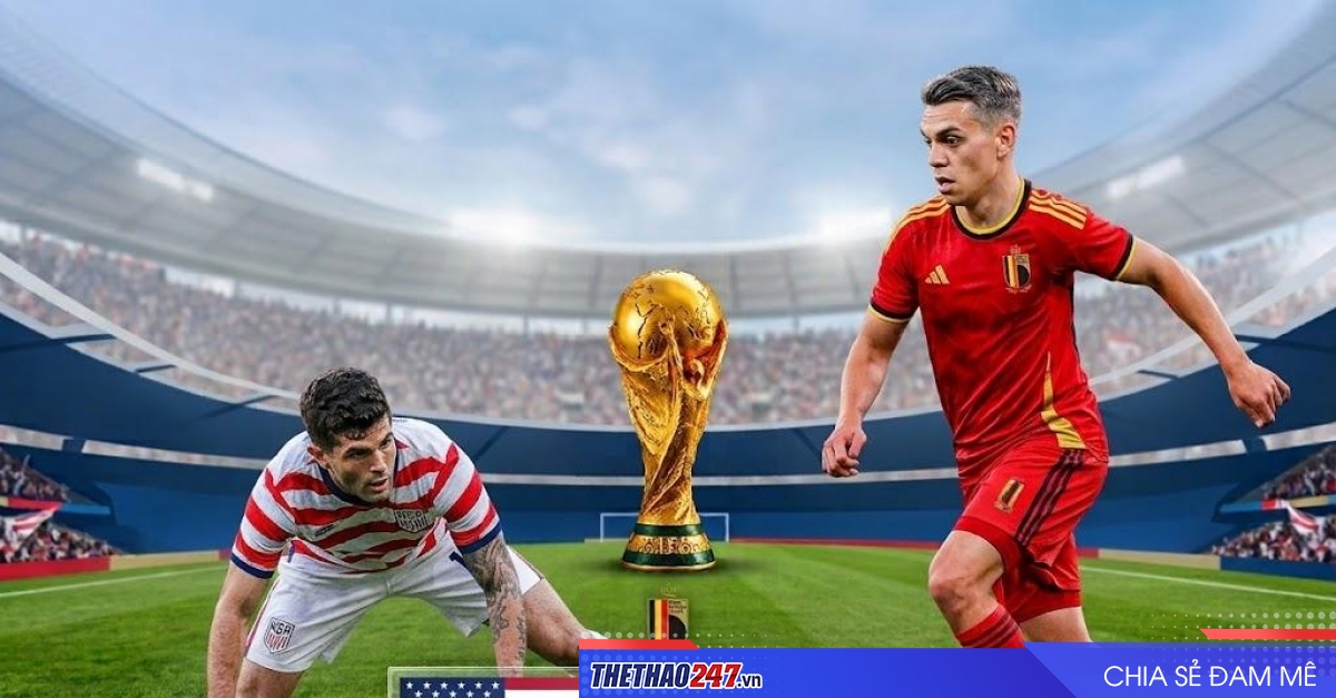 Tỷ lệ thắng Mỹ vs Bỉ: Ngang tài ngang sức - World Cup 2026