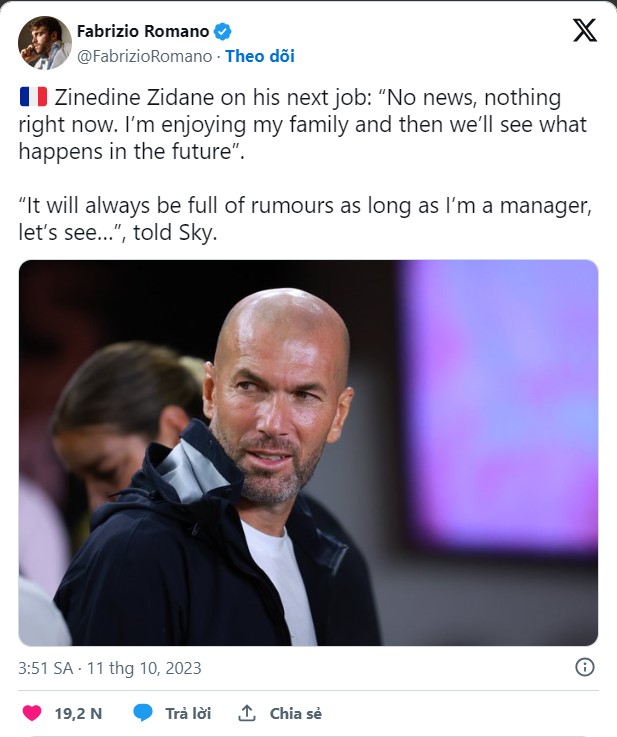 Đích thân xác nhận, đã xong vụ Zidane đồng ý dẫn dắt đội bóng vĩ đại châu Âu 339526