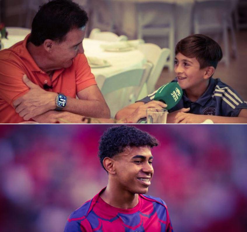 Con trai Messi ước được thi đấu cùng Lamine Yamal 481597
