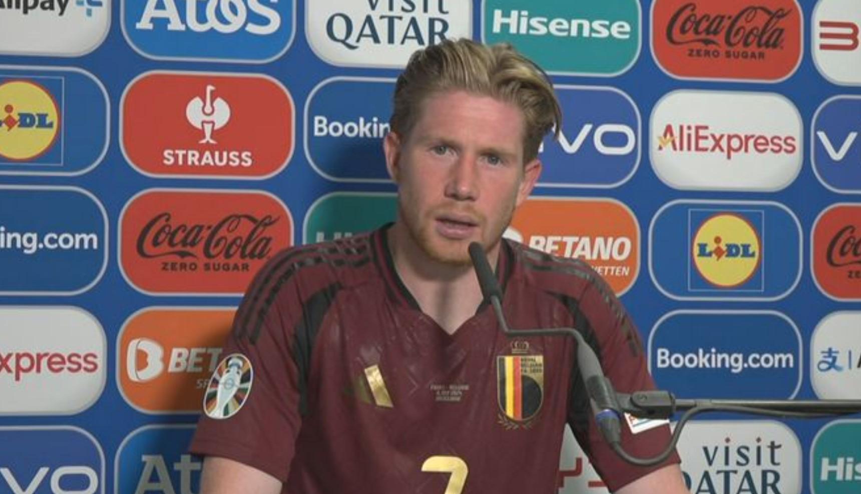 De Bruyne nổi giận mắng phóng viên khi Bỉ bị loại khỏi Euro 2024 491201