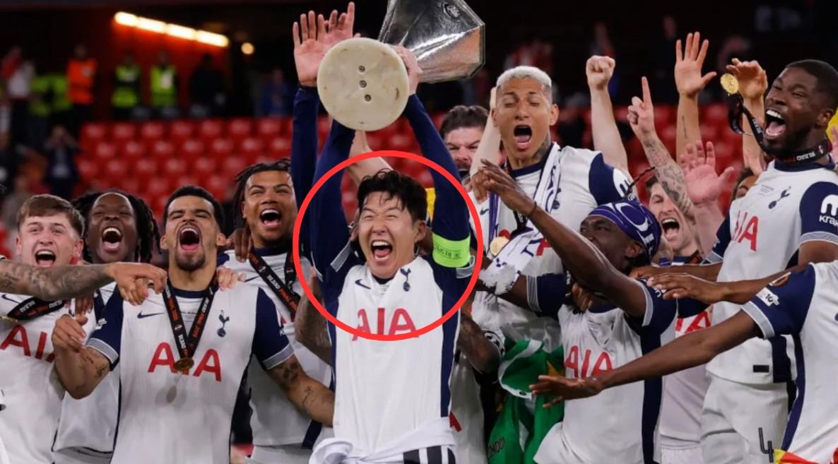 Son Heung-min không có huy chương vô địch Europa League
