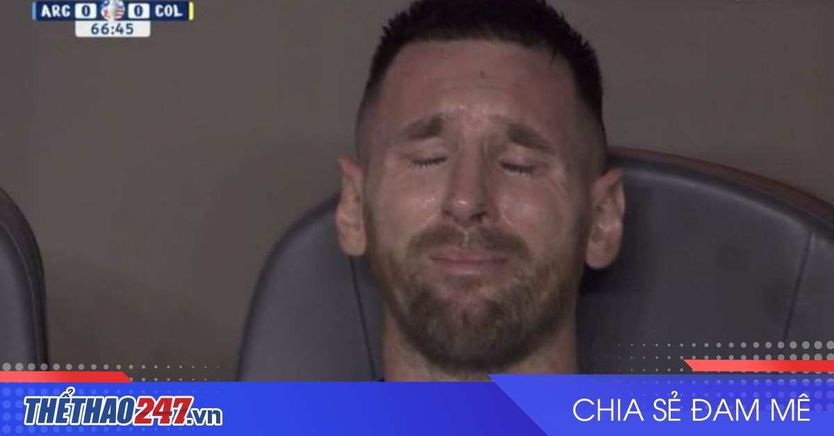 Messi bật khóc nức nở, rời sân vì chấn thương ở trận cuối tại Copa America