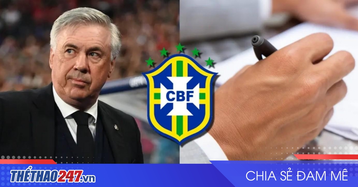Brazil chốt thời hạn công việc với HLV Ancelotti