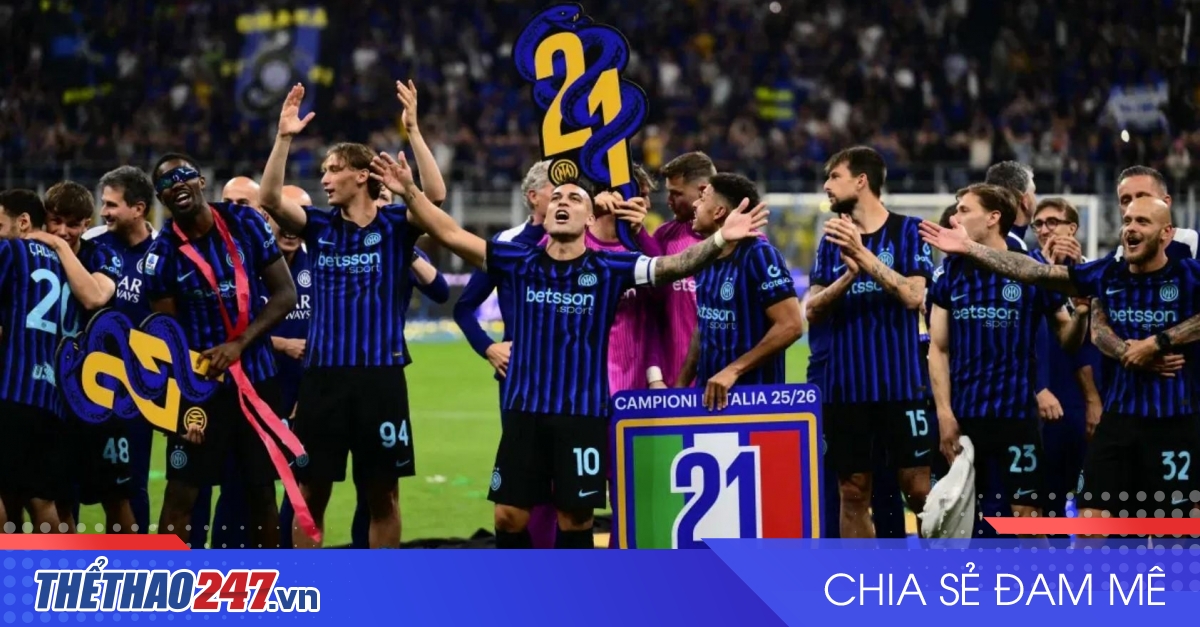 Inter Milan đăng quang Serie A lần thứ 21 sau chiến thắng 2-0 trước Parma — image 1