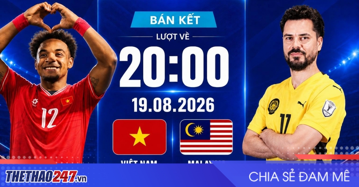 Dự đoán tỷ số Việt Nam vs Malaysia, 20h00 ngày 19/08