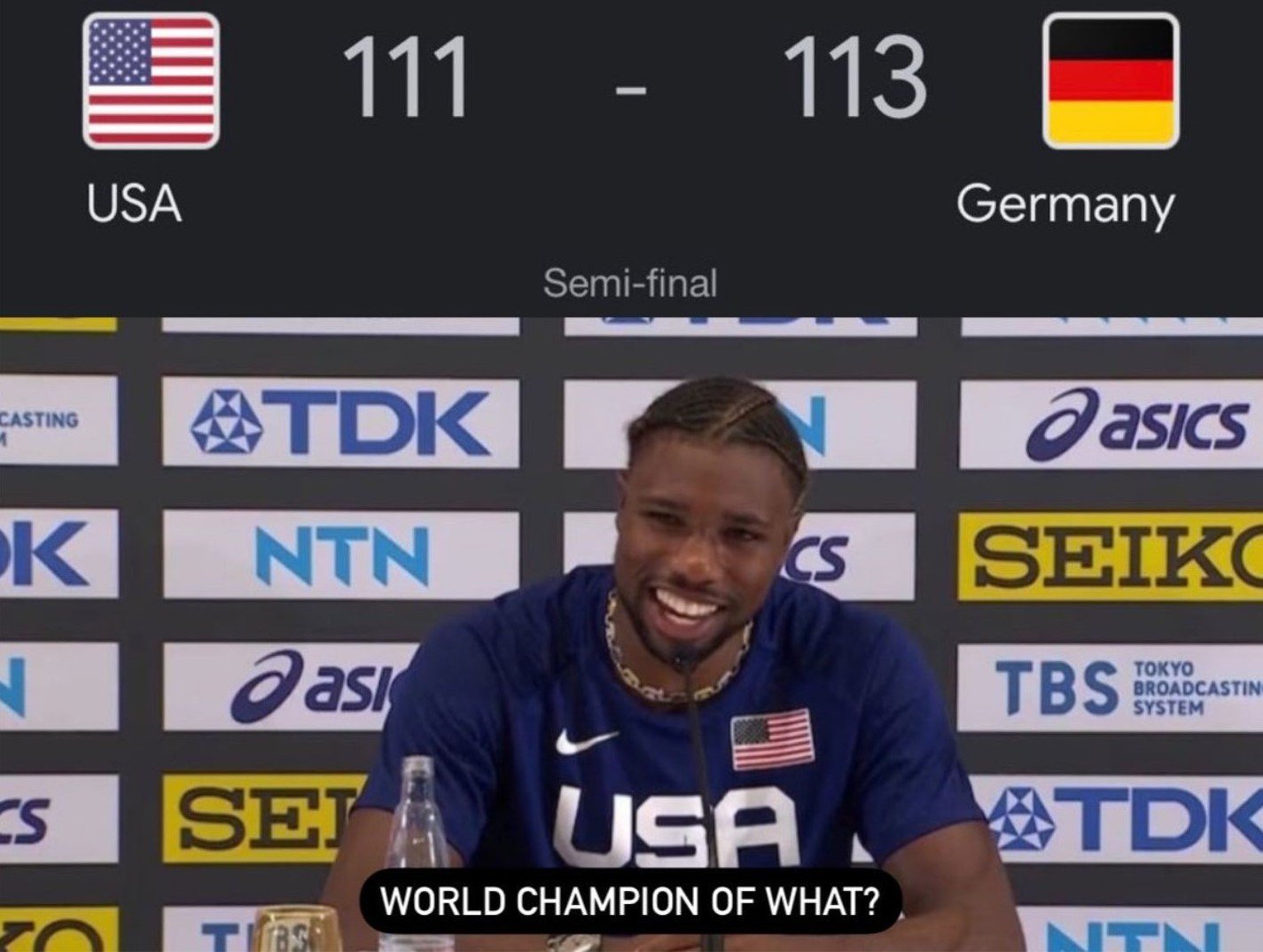 Sao điền kinh 'hả hê' sau thất bại của ĐT bóng rổ Mỹ tại FIBA World Cup 2023 324583