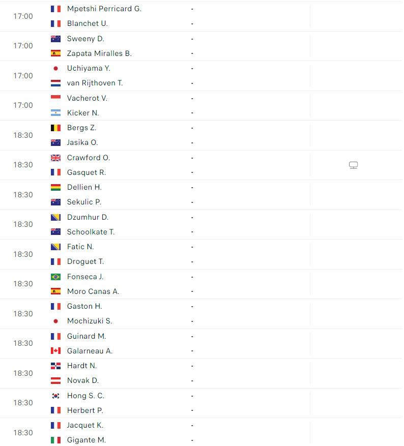 Lịch thi đấu tennis 24/6: Sôi động vòng loại Grand Slam sân cỏ Wimbledon 2024 486368