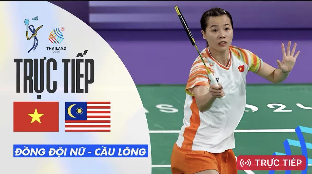 Trực tiếp cầu lông Việt Nam vs Malaysia, 10h00 ngày 7/12