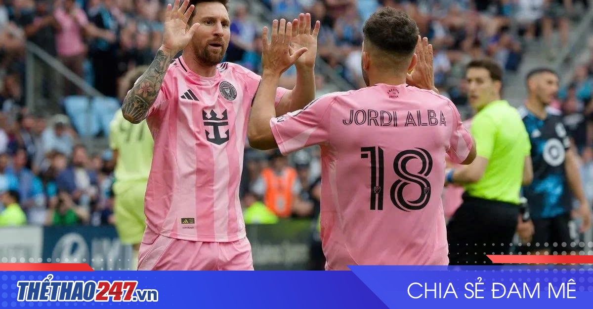 Inter Miami đón tin vui từ Messi và Alba