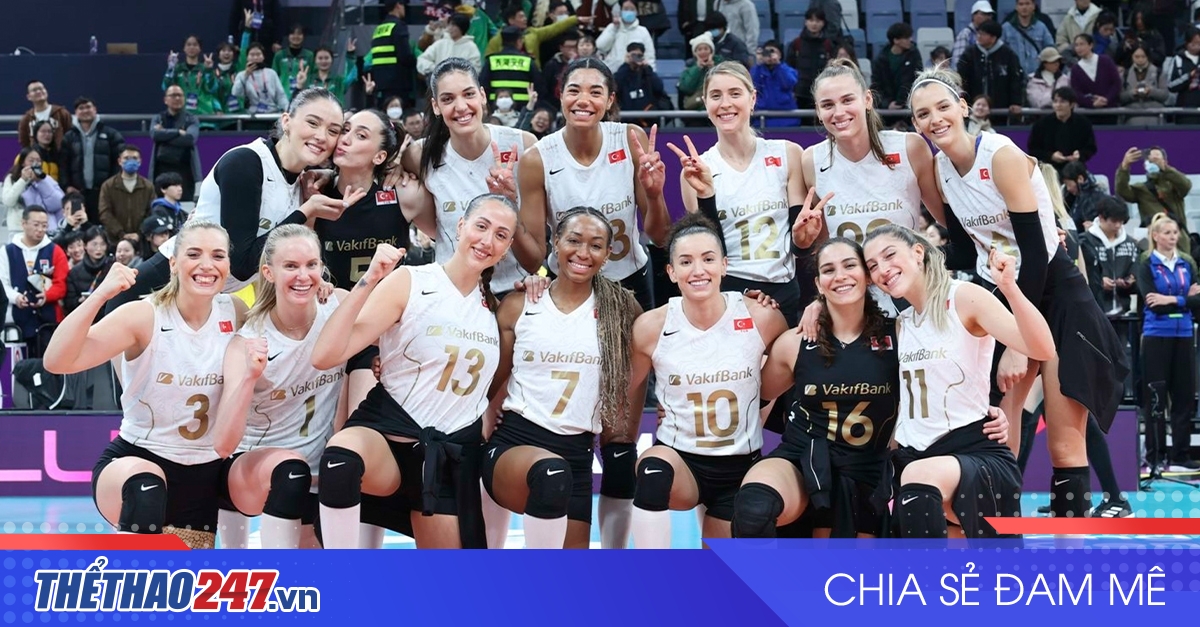 Link xem trực tiếp bóng chuyền nữ thế giới 16/12: VakifBank SK vs Thiên Tân