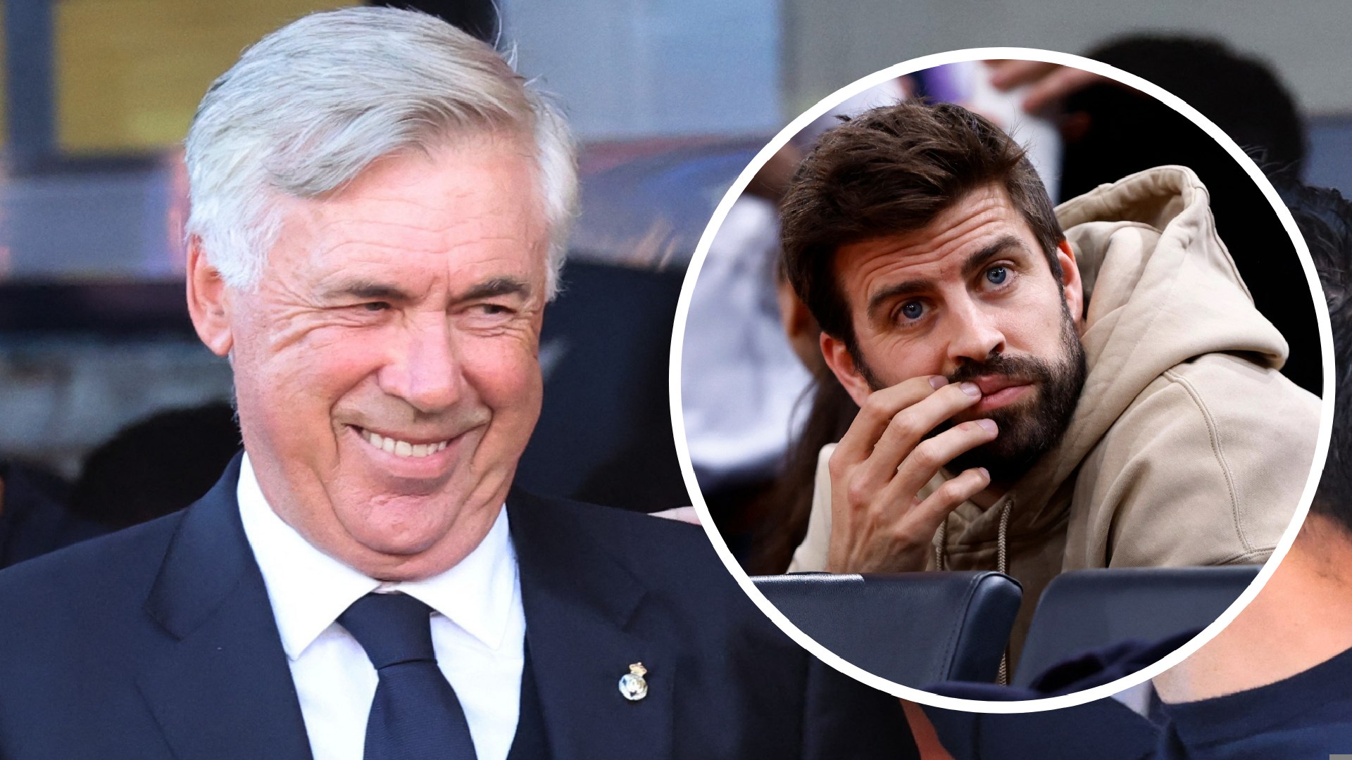 Cà khịa Real Madrid, Pique lập tức bị HLV Ancelotti 'nắn gân' 359605