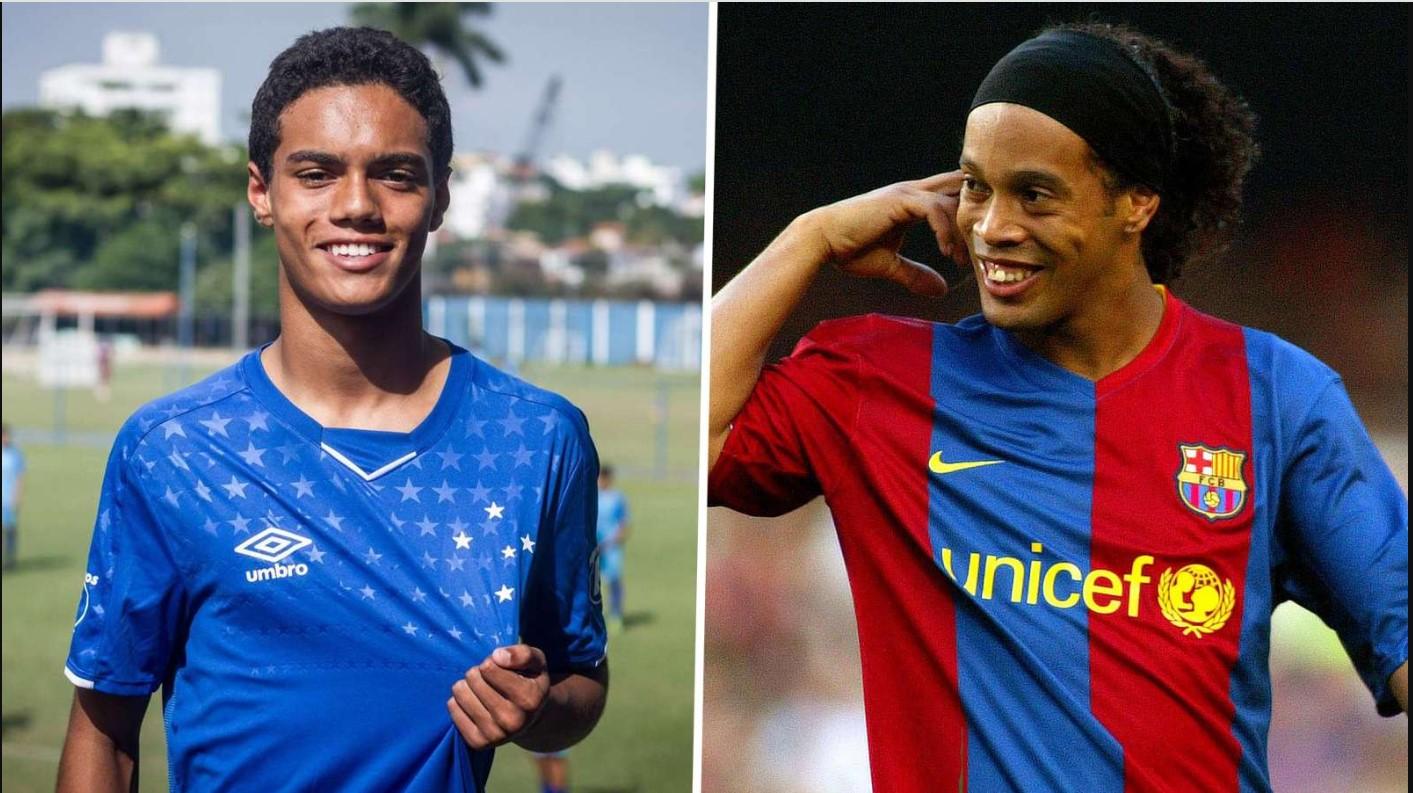 Vừa được Xavi triệu tập, con trai Ronaldinho đã gây sốt tại Barca 435011