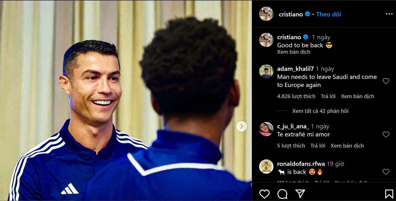 Ronaldo có động thái đầu tiên trước mùa giải mới 2024/25 508501