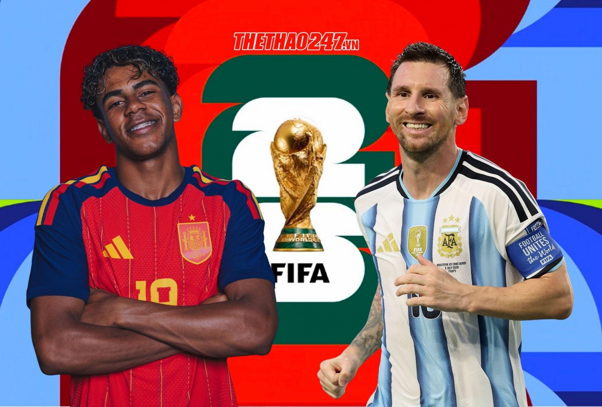 Dự đoán tỷ số Tây Ban Nha vs Argentina: Thắng sát nút - World Cup 2026