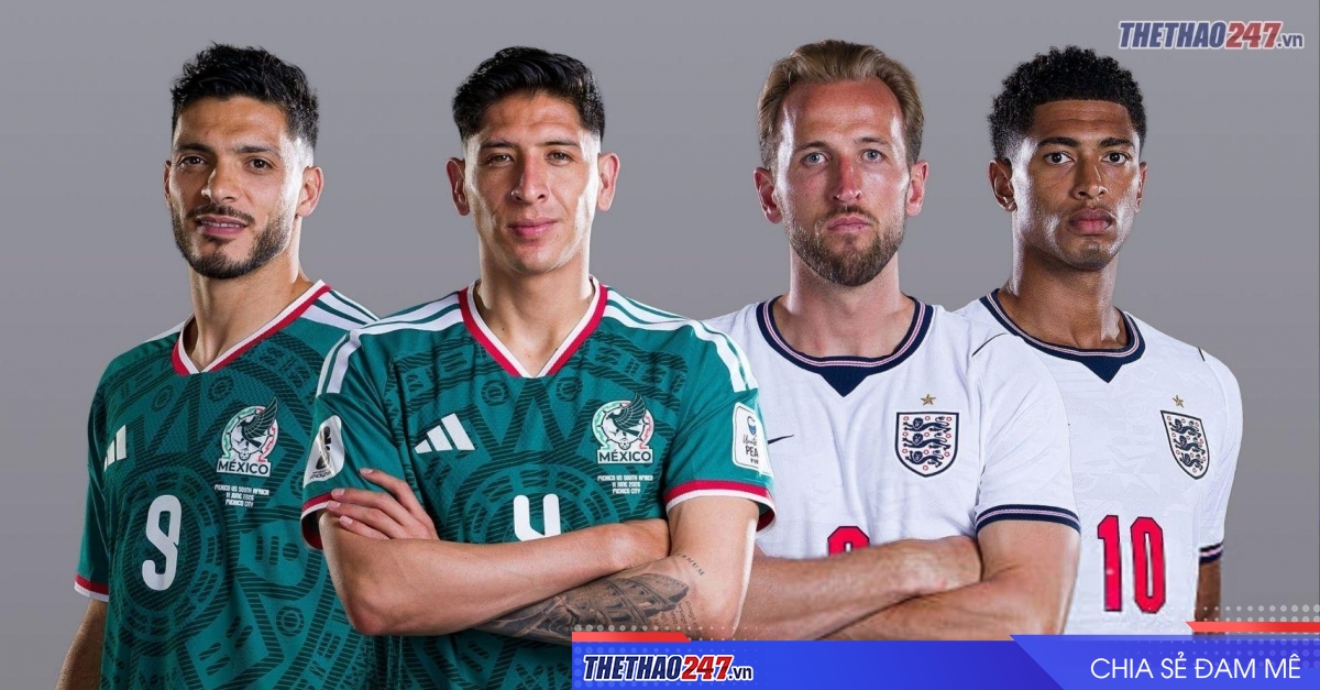 Nhận định Mexico vs Anh: Tam Sư trước thử thách cực khó