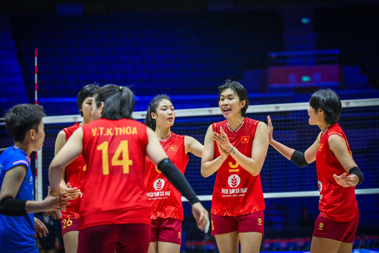 Tuyển bóng chuyền nữ Việt Nam không thể tạo nên bất ngờ trước Hàn Quốc