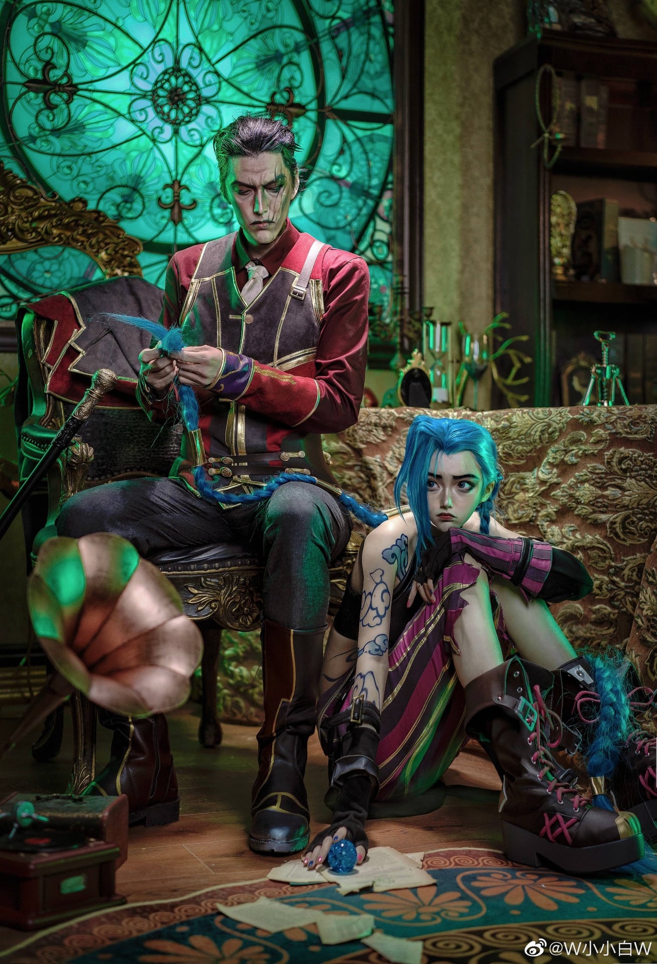 Ngắm màn cosplay bộ đôi 'bố con' Jinx và Silco trong Arcane 118877