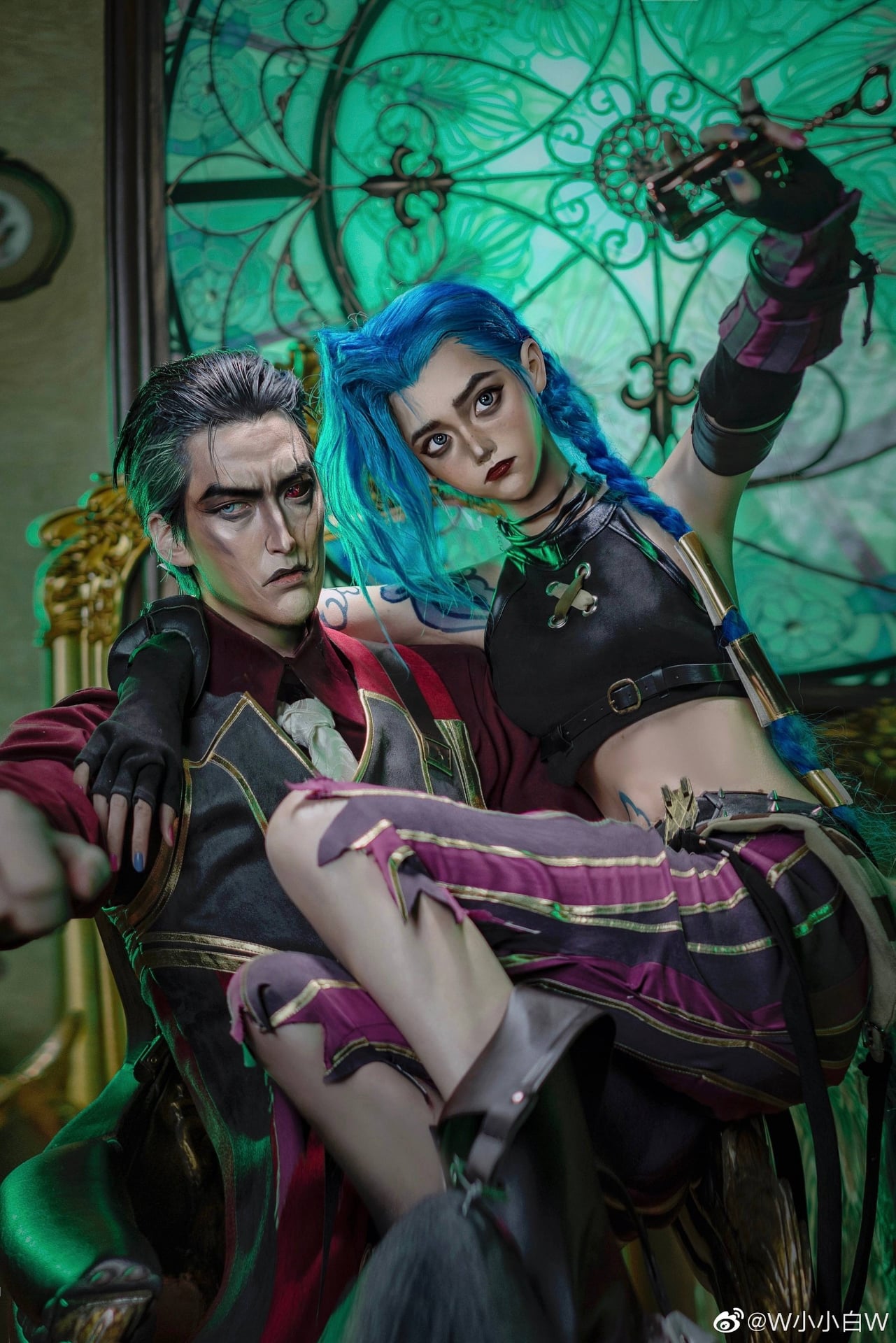 Ngắm màn cosplay bộ đôi 'bố con' Jinx và Silco trong Arcane 118878