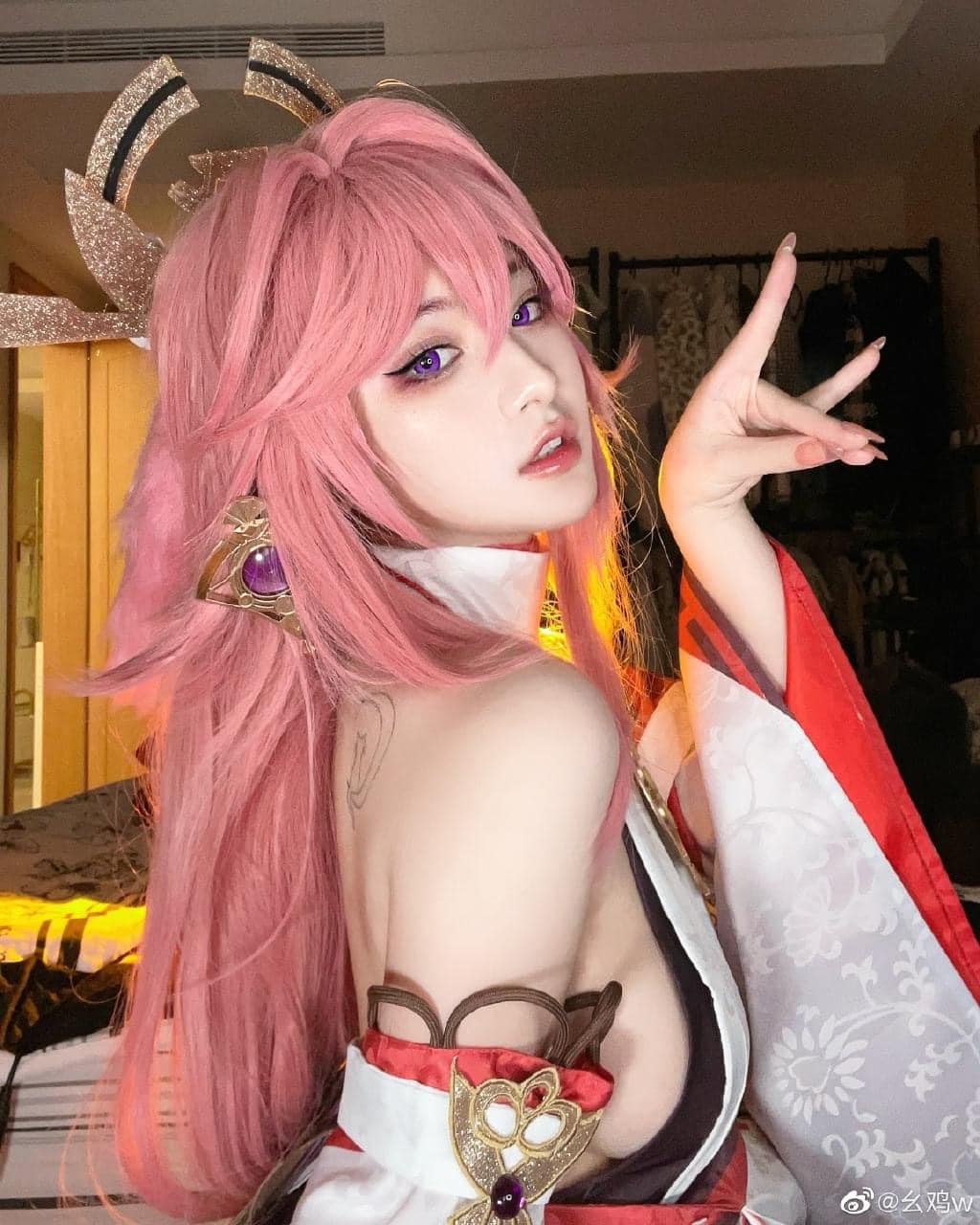 Ngắm màn cosplay Yae Miko quyến rũ từ game thủ Trung Quốc 119121