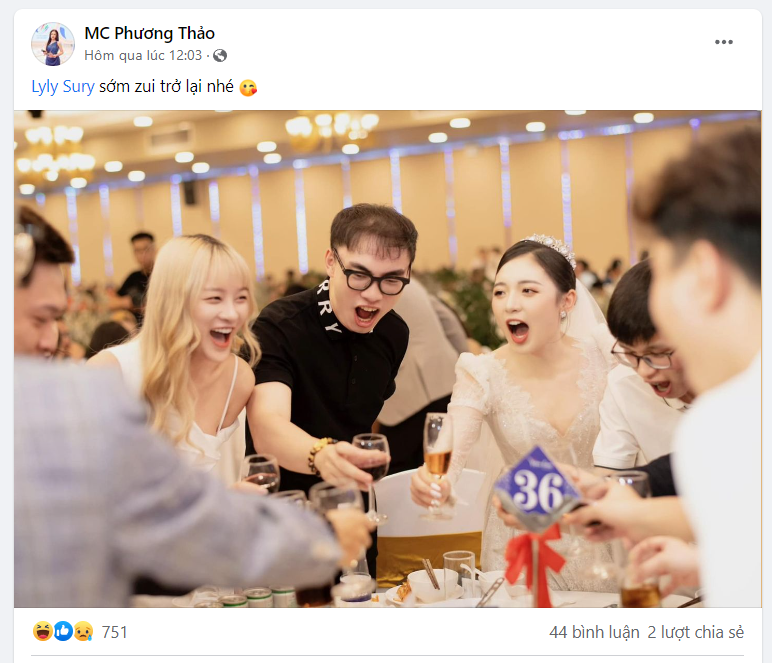 Người bạn thân là MC Phương Thảo mong Lyly Sury sớm vui trở lại