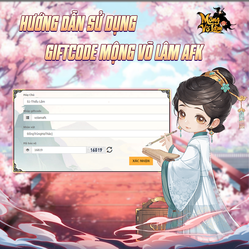 Code Mộng Võ Lâm AFK mới nhất và cách nhập giftcode 162346