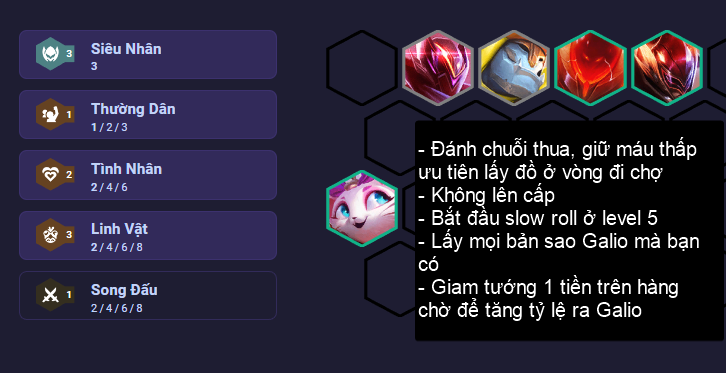 Cách chơi đội hình Galio One Hit One Kill trong DTCL Mùa 8 258632