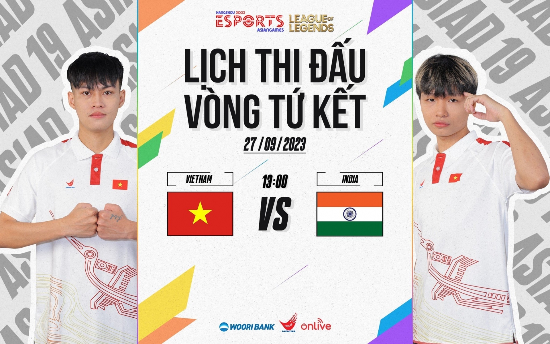 Lịch thi đấu eSports ASIAD 2023 hôm nay 27/09: Tứ Kết LMHT 333020