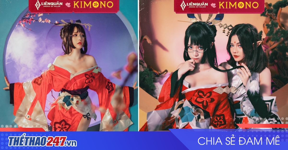 Liên Quân Mobile ra mắt bộ ảnh cosplay Veres Kimono cực kỳ gợi cảm