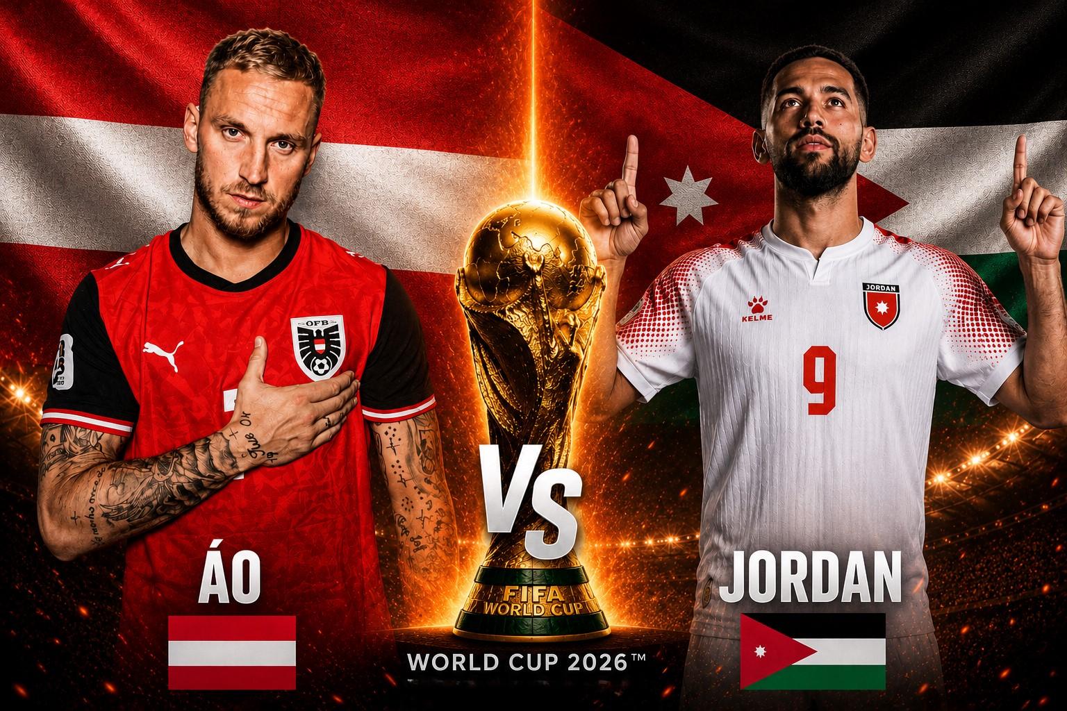 Trực tiếp bóng đá Áo 0-0 Jordan: Trận đấu bắt đầu