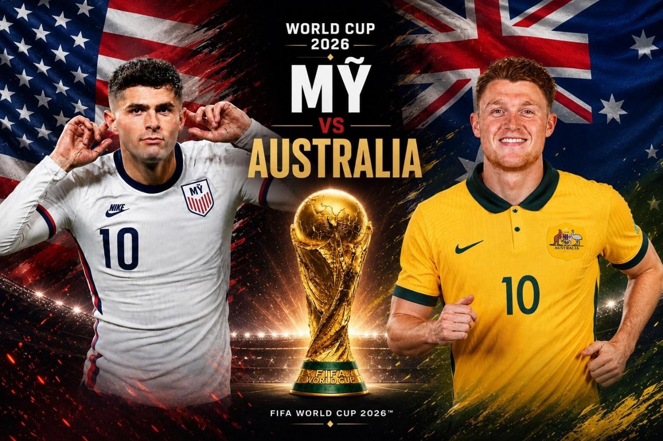 Trực tiếp bóng đá Mỹ vs Australia: Pulisic bị loại