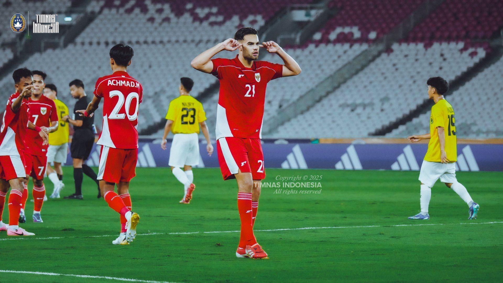 U23 Indonesia đại thắng 8 bàn trước Brunei