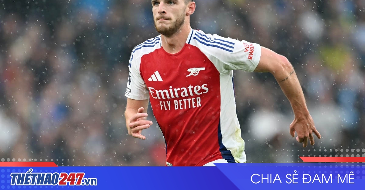 Vì sao Declan Rice vắng mặt khi Arsenal hòa Liverpool?