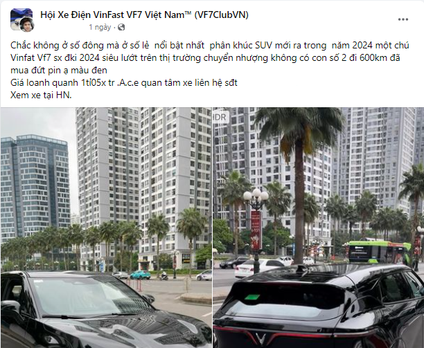 Vừa chạy lướt 600 km, chiếc VinFast VF7 