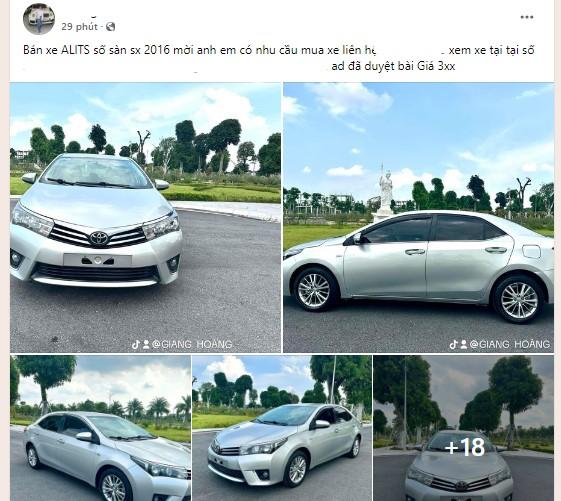 Toyota Corolla Altis 2016 rao bán rẻ ngỡ ngàng sau 8 năm lăn bánh 534903