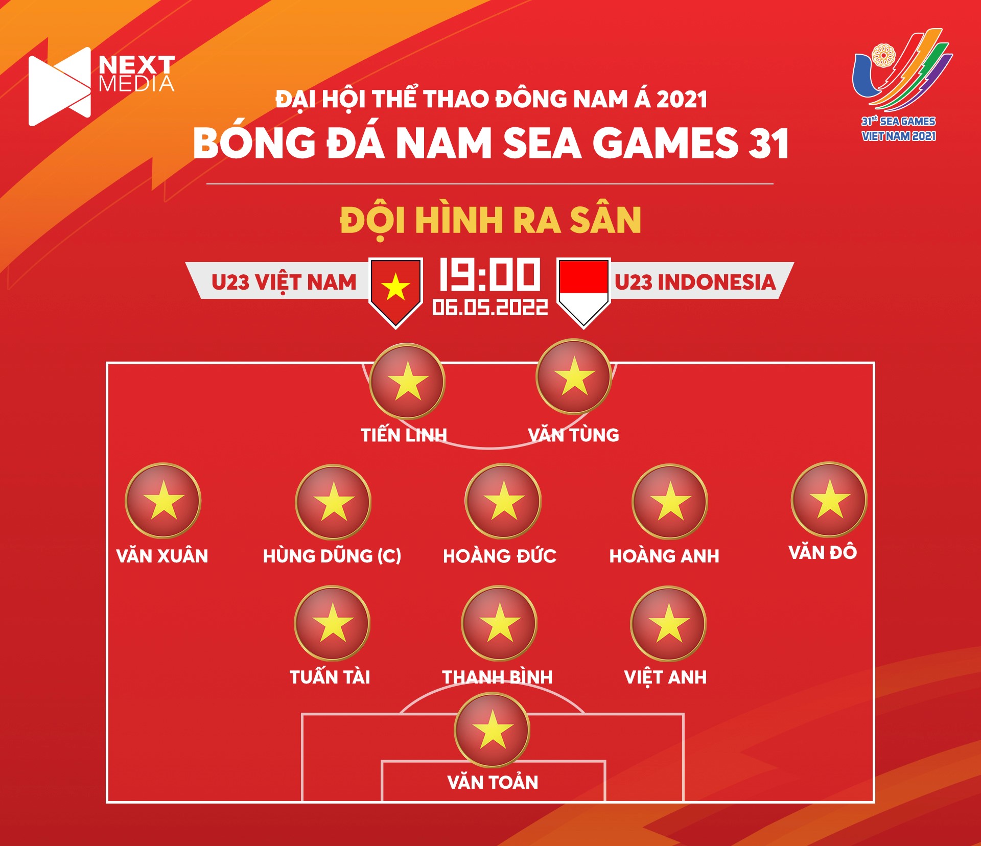 Trực tiếp U23 Việt Nam vs U23 Indonesia: Đã có đội hình ra sân 133888