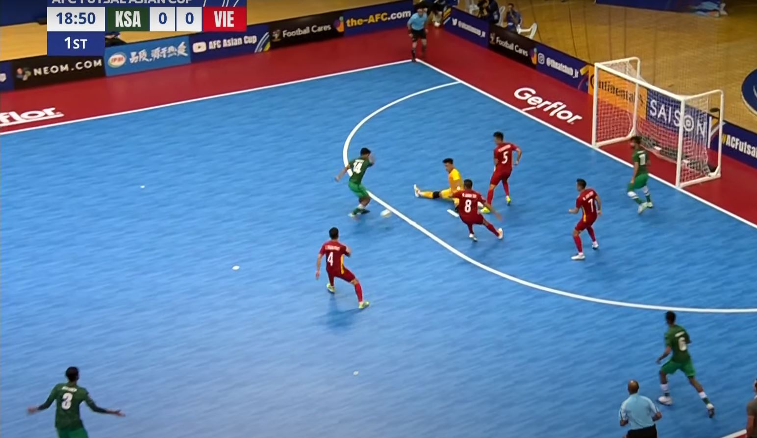 Trực tiếp futsal Việt Nam 0-0 futsal Ả Rập Xê Út: Nhập cuộc hứng khởi 195241