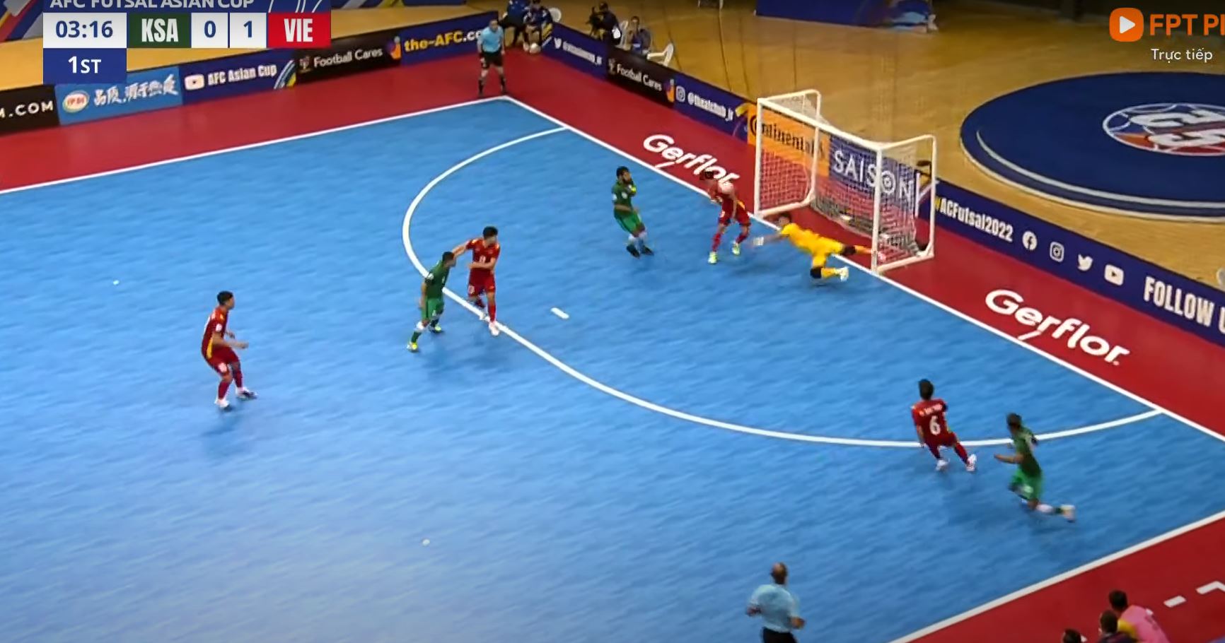 Trực tiếp futsal Việt Nam 1-0 futsal Ả Rập Xê Út: Anh Duy tỏa sáng 195266