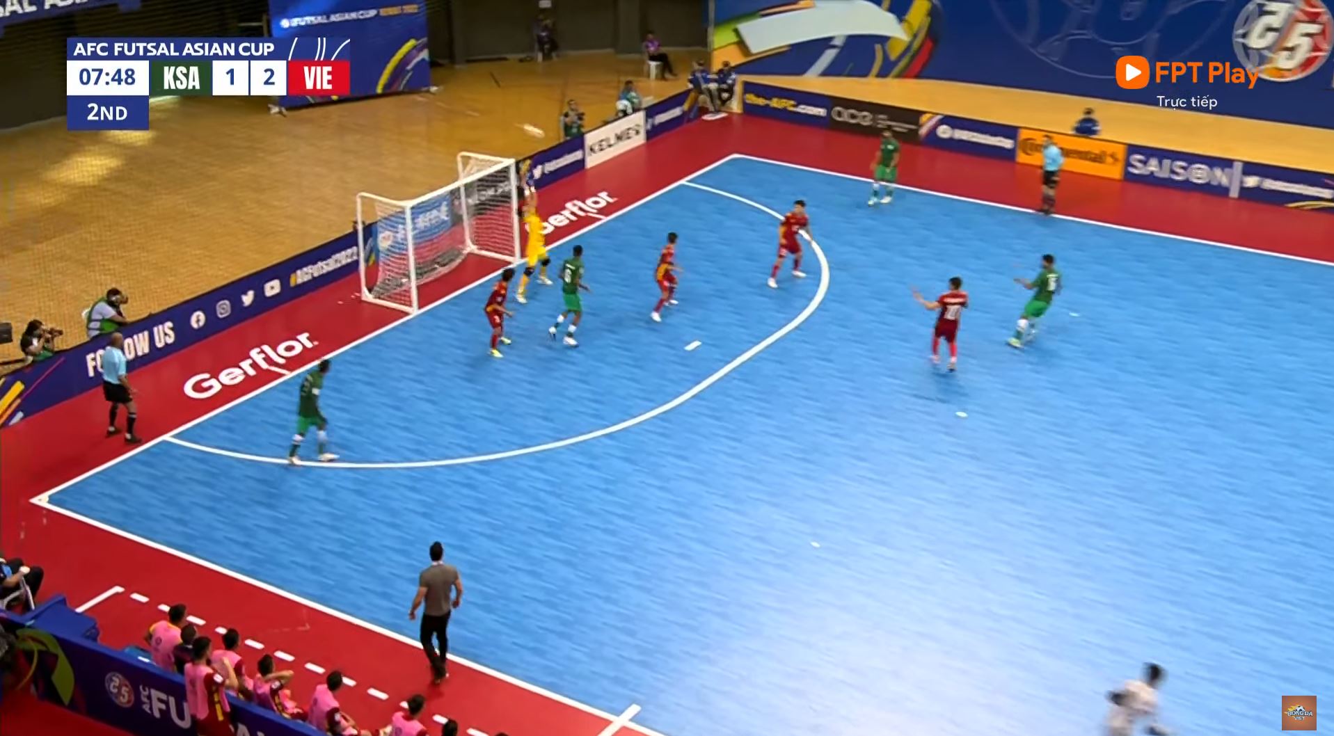 Trực tiếp futsal Việt Nam 2-1 futsal Ả Rập Xê Út: Bàn phản lưới nhà 195293