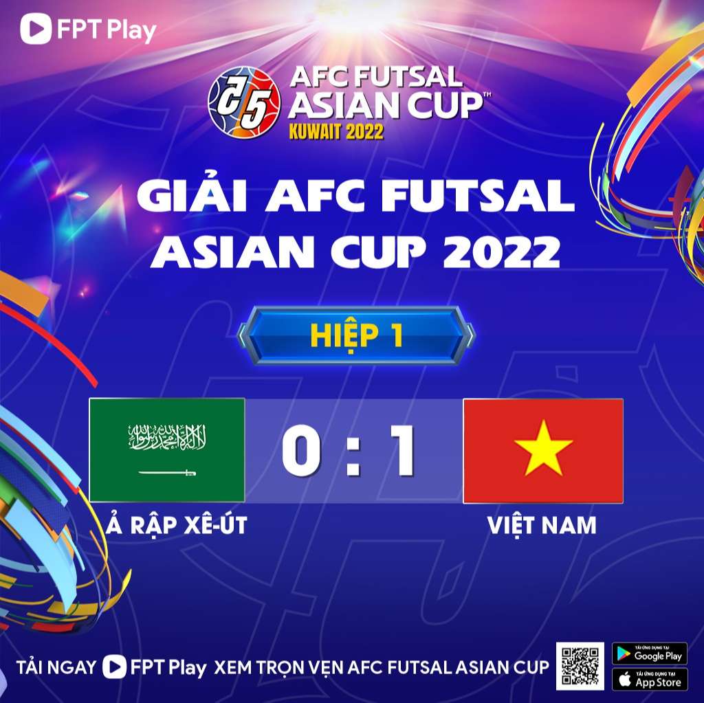 Trực tiếp futsal Việt Nam 2-1 futsal Ả Rập Xê Út: Bàn phản lưới nhà 195298