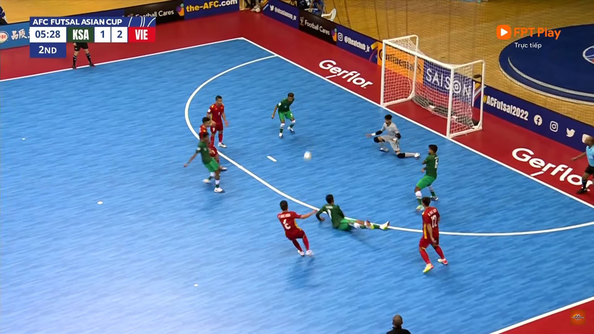 Trực tiếp futsal Việt Nam 2-1 futsal Ả Rập Xê Út: Bàn phản lưới nhà 195302