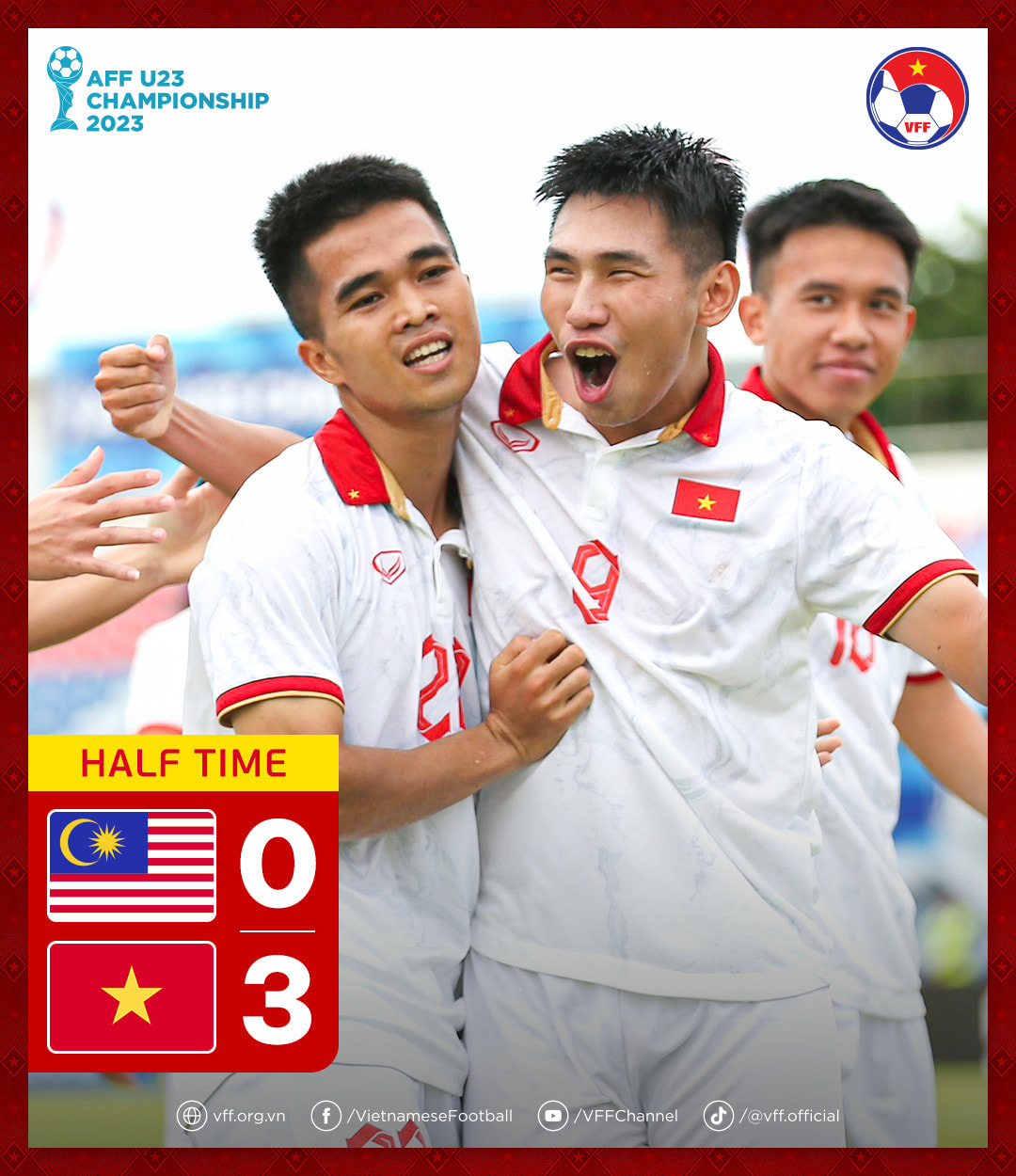 Trực tiếp U23 Việt Nam 3-0 U23 Malaysia: Hoàn toàn áp đảo 317666