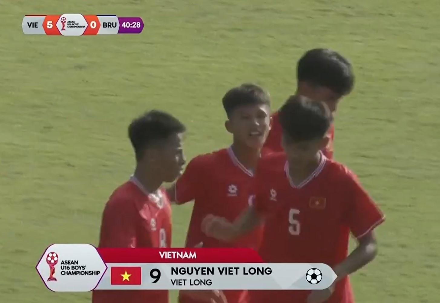 Trực tiếp U16 Việt Nam 4-0 U16 Brunei: Vỡ trận 485566