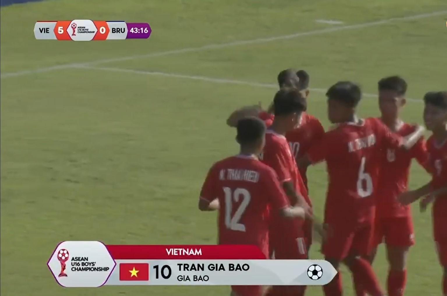 Trực tiếp U16 Việt Nam 5-0 U16 Brunei: Vỡ trận 485568