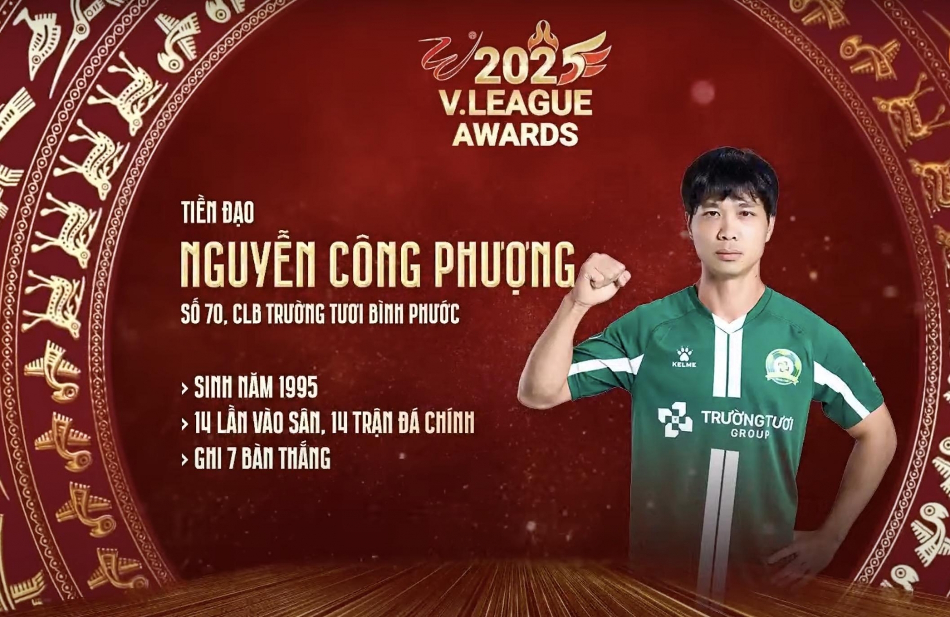 Trực tiếp Lễ trao giải V.League Awards 2025: Công Phượng vào ĐHTB