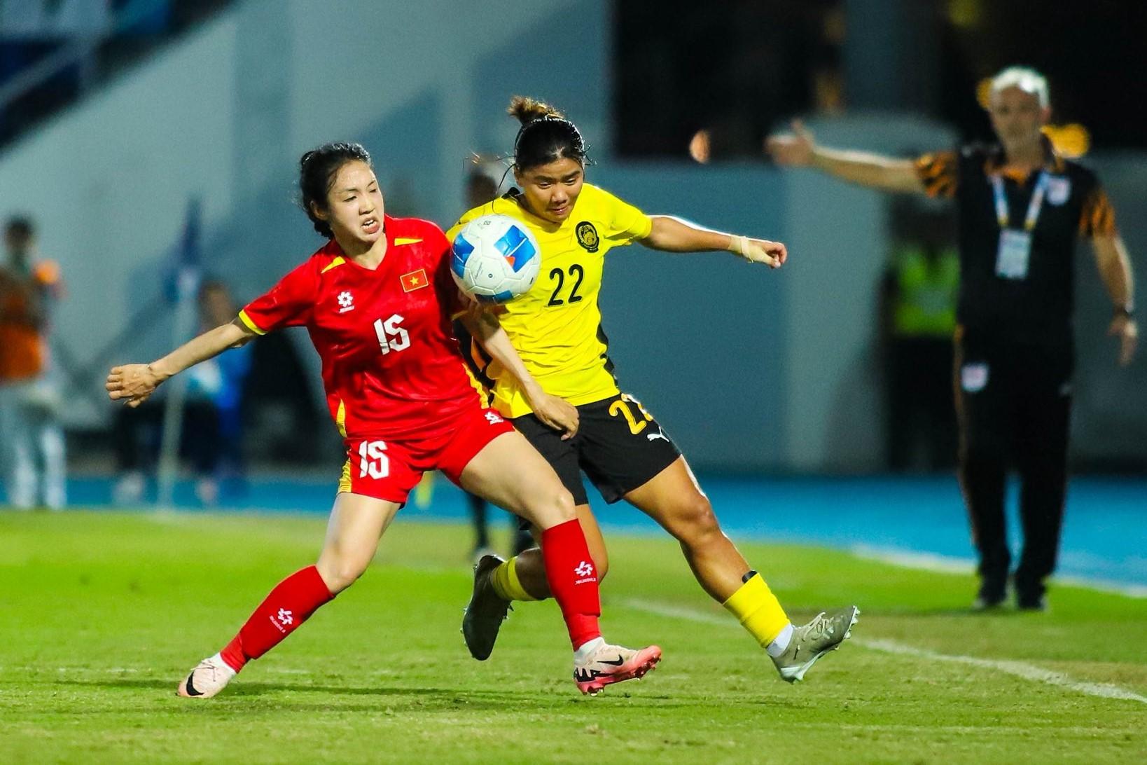 Trực tiếp nữ Việt Nam 4-0 Malaysia: Quá áp đảo