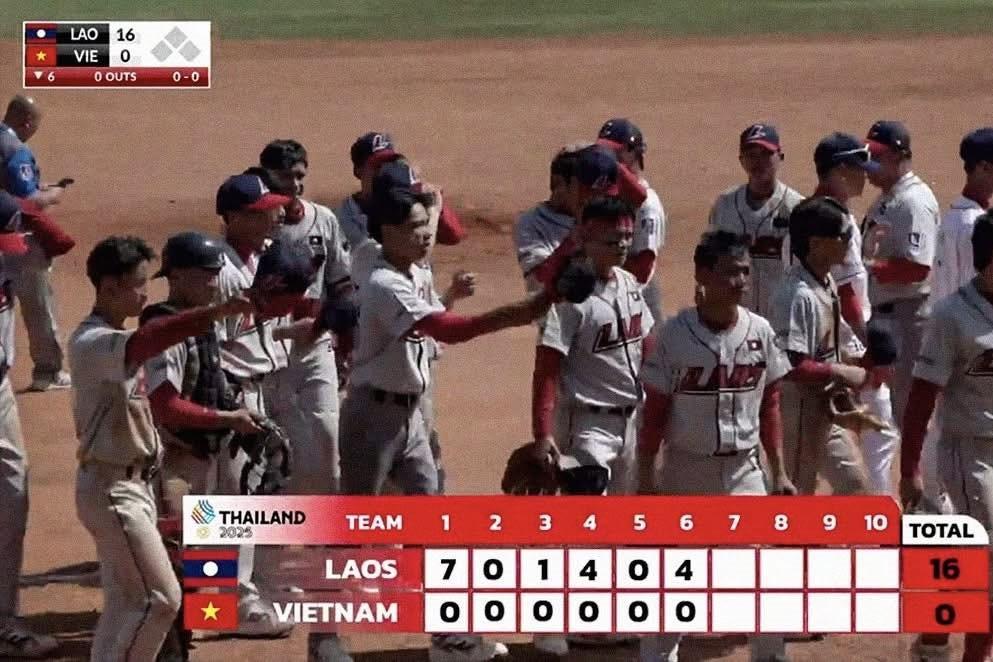 SỐC: Tuyển Việt Nam thua Lào 0-16 ở SEA Games 33