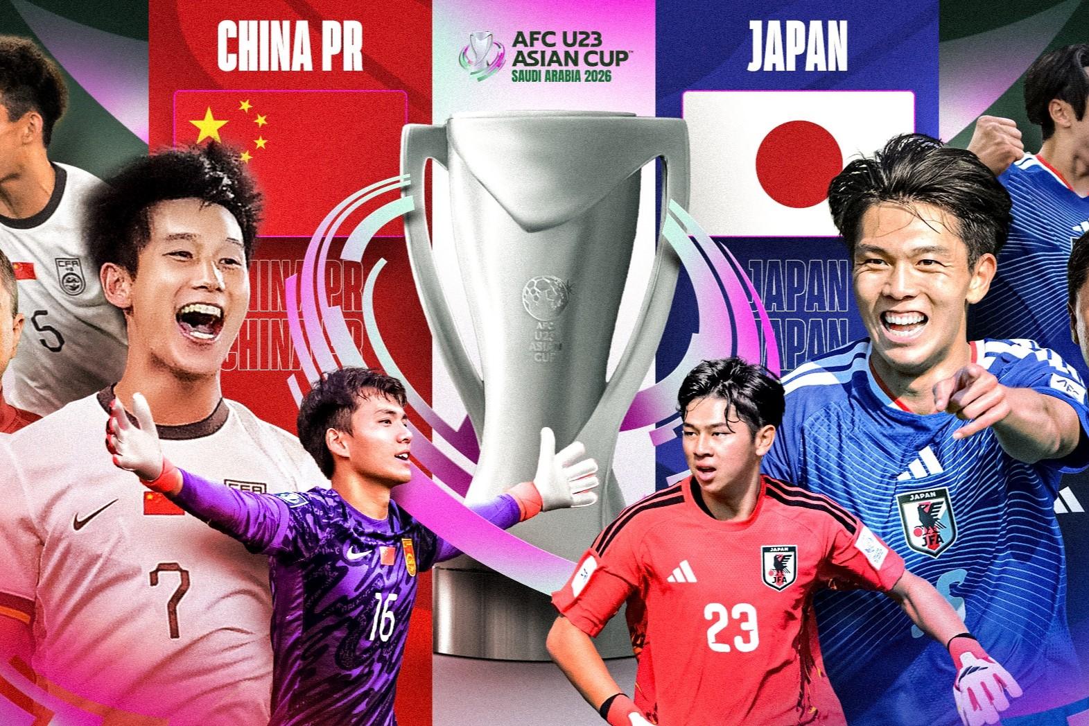 Trực tiếp U23 Trung Quốc vs U23 Nhật Bản, 22h00 hôm nay 24/1