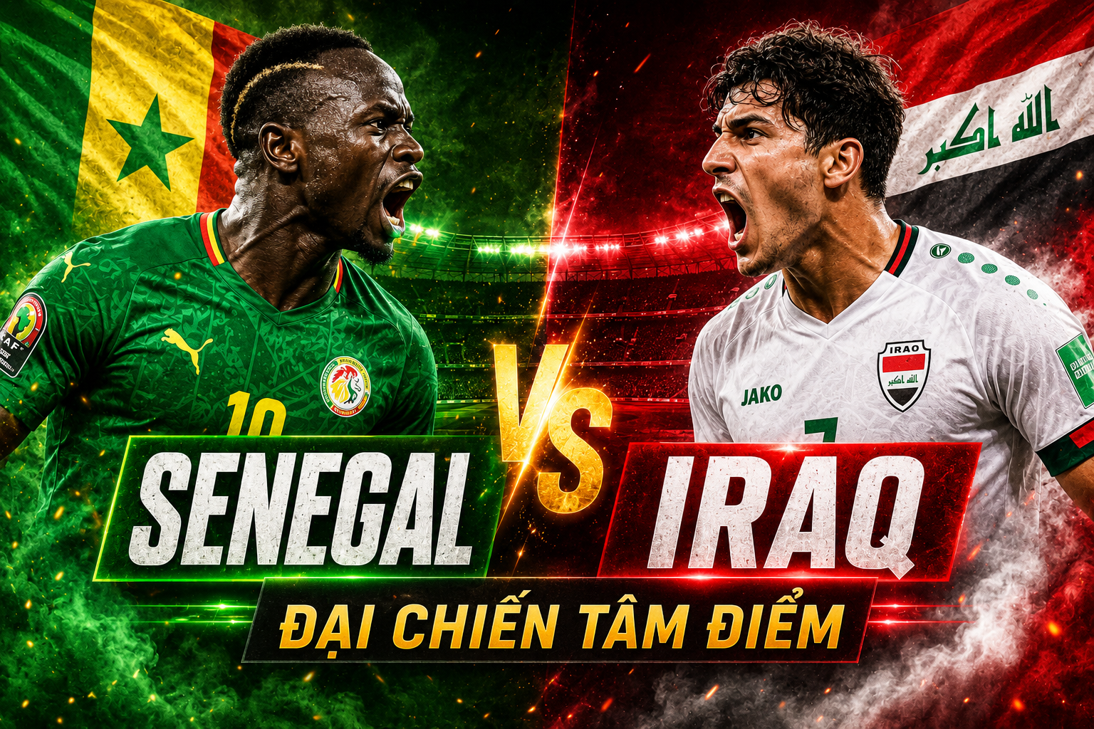Dự đoán tỷ số Senegal vs Iraq: Chiến thắng cực đậm
