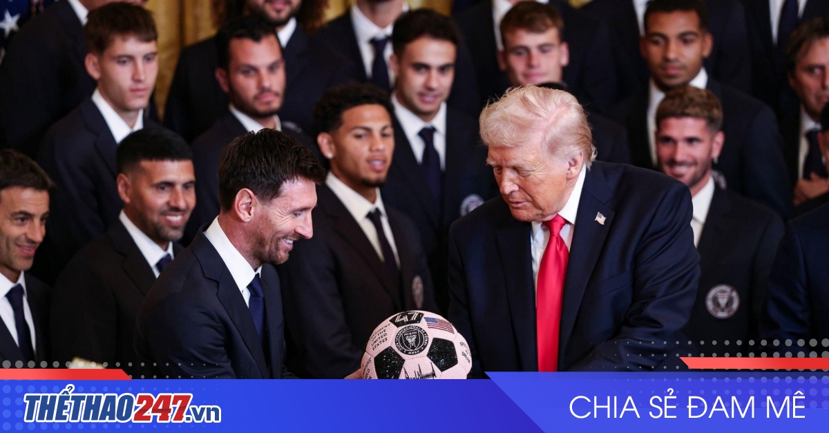Messi được Tổng thống Donald Trump vinh danh tại Nhà Trắng - Thể Thao 247