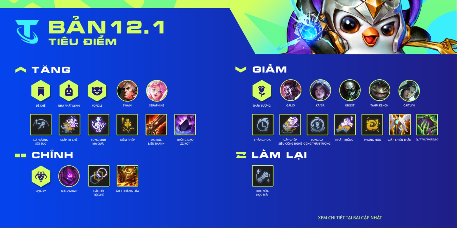 DTCL 12.1: Chi tiết bản cập nhật DTCL mới nhất 101873